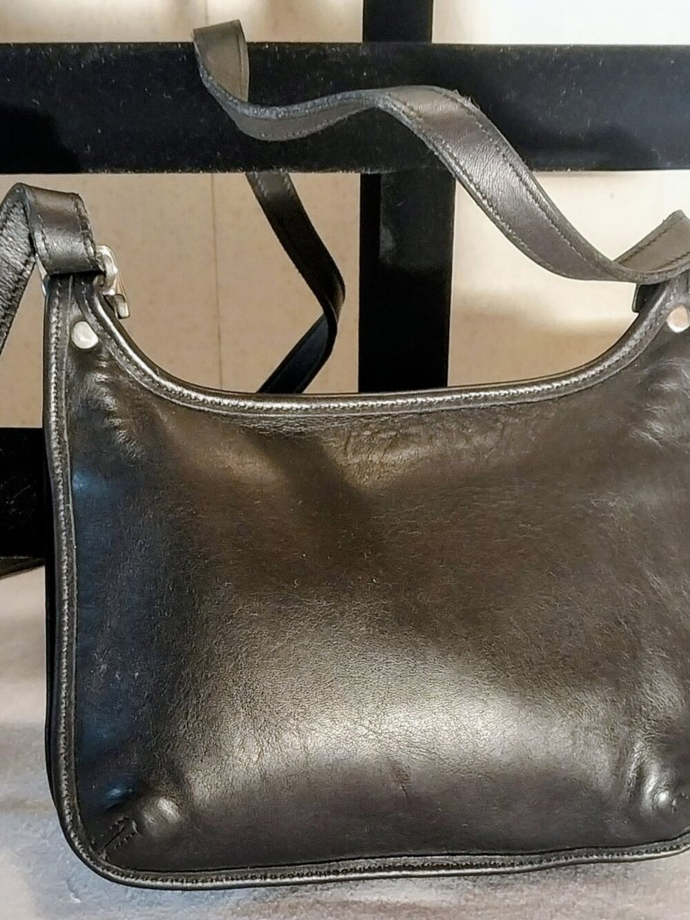 Coach 9132 Mini Hippie Crossbody Leather Foldover Flap Mini Purse 8X6X2